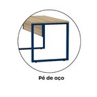 Escrivaninha Mesa Escritório X 150cm Industrial Noce Naturall