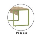 Escrivaninha Mesa Escritório X 150cm Industrial Noce Naturall