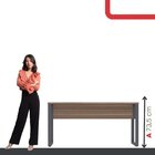 Escrivaninha Mesa Escritório X 150cm Industrial Walnut E Graf