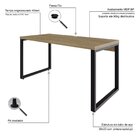 Escrivaninha Mesa Escritório Yon Diretor 150x70x75 Vermont