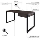 Escrivaninha Mesa Escritório Yon Diretor Com 150x70x75 1 Gave