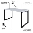 Escrivaninha Mesa Escritório Yon Operacional 135x70x75 135cm