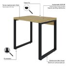 Escrivaninha Mesa Escritório Yon Operacional 80x60x75 80cm In