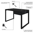 Escrivaninha Mesa Escritório Yon Operacional Com 120x70x75 1