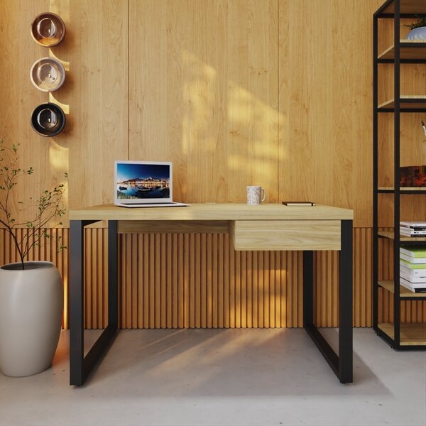 Escrivaninha Mesa Escritório Yon Operacional Com 1 Gaveta 120