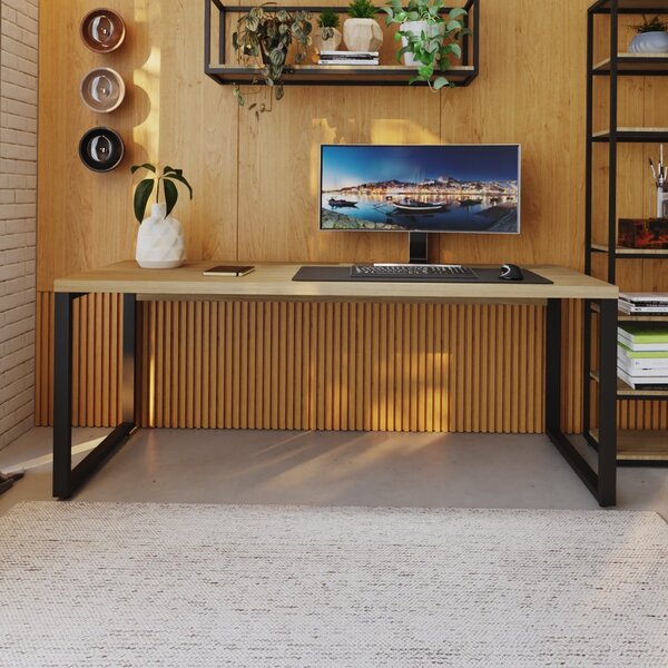 Escrivaninha Mesa Escritório Yon Presidente 190x70x75 190cm I