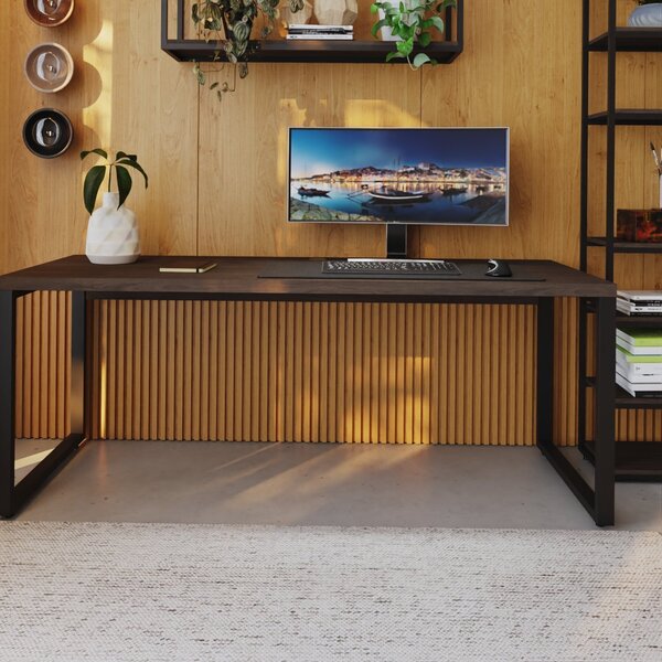 Escrivaninha Mesa Escritório Yon Presidente 190x70x75 190cm I