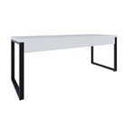 Escrivaninha Mesa Escritório Yon Presidente 190x70x75 Branco