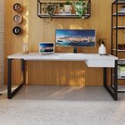 Escrivaninha Mesa Escritório Yon Presidente Com 1 Gaveta 190x