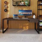 Escrivaninha Mesa Escritório Yon Presidente Com 1 Gaveta 190x