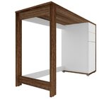 Escrivaninha Mesa Escritório Zurique 2 Gavetas 1 Porta 120cm