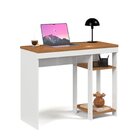 Escrivaninha Mesa Gamer 103cm Beta Branco/nature