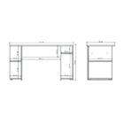 Escrivaninha Mesa Gamer 2 Prateleiras Carraro Preto/vermelho