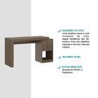 Escrivaninha Mesa Home Office 2 Gavetas Nicho Legno