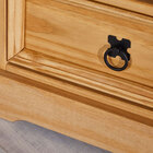 Escrivaninha Mesa Madeira 1 Porta 5 Gavetas Rústica