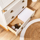 Escrivaninha Mesa Madeira 3 Gavetas Gomes Branco Mel