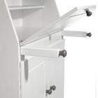 Escrivaninha Mesa Madeira Secretária 2 Portas David Branco Ci