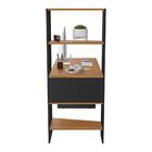 Escrivaninha Mesa Office 4 Prateleiras Nt 2105 Notável Marrom