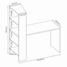 Escrivaninha Mesa Office 4 Prateleiras Nt 2105 Notável Marrom