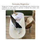 Escrivaninha Mesa Orgânica Curva Com Escritório E Home Office