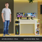 Escrivaninha Mesa Para Computador Gamer Branco 9424 Madesa