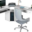 Escrivaninha Mesa Para Computador Home Office Branca Max