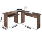 Escrivaninha Mesa Para Computador Home Office Tabaco Max