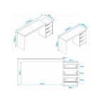 Escrivaninha Mesa Para Escritório Multimóveis Vcr25092