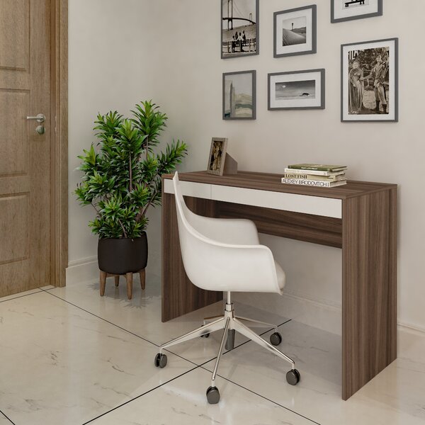 Escrivaninha Minimalista E Versátil Com 2 Gavetas College Art