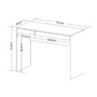 Escrivaninha Minimalista E Versátil Com 2 Gavetas College Art