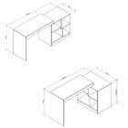 Escrivaninha Moove 2 Tampos E 4 Nichos - Branco