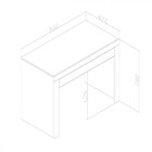 Escrivaninha Movelbento Rústico Com 1 Gaveta Msm421