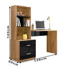 Escrivaninha Multifuncional 2 Gavetas 138cm Plla