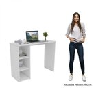 Escrivaninha Multifuncional 3 Nichos 100cm Aloha Yescasa Bran