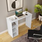 Escrivaninha Multifuncional 3 Nichos 100cm Aloha Yescasa Bran