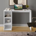 Escrivaninha Multifuncional 3 Nichos 100cm Aloha Yescasa Bran