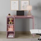 Escrivaninha Multifuncional 3 Nichos 100cm Aloha Yescasa Rosa