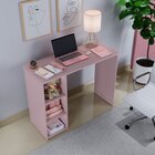 Escrivaninha Multifuncional 3 Nichos 100cm Aloha Yescasa Rosa