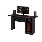 Escrivaninha Multifuncional Com 3 Prateleiras Nevada  Preto