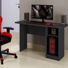 Escrivaninha Multifuncional Com 3 Prateleiras Nevada  Preto