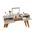 Escrivaninha Multifuncional Com Espelho E 3 Portas Retrô Mult