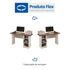 Escrivaninha Multifuncional Com Nevada 3 Prateleiras 120cm Of