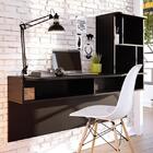 Escrivaninha Multifuncional Suspensa Lilac Com 6 Nichos - Pr