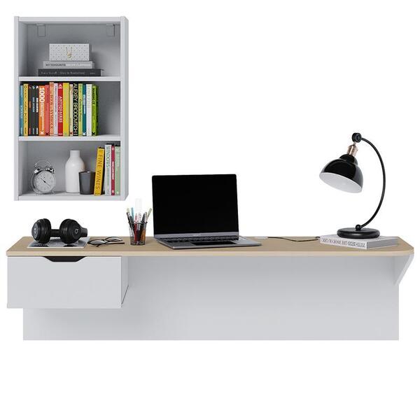 Escrivaninha Multifuncional Suspensa Tech Com 1 Gaveta - Pr M