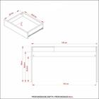 Escrivaninha Multimóveis Cr25053 Amendoa/preta