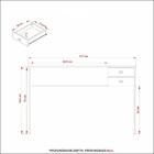 Escrivaninha Multimóveis Cr25060 Nogal/preta