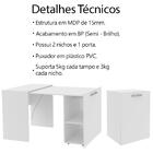 Escrivaninha Multiuso Retratil 2 Nicho Me4170 Tecno Mobili