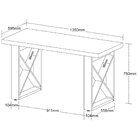 Escrivaninha Multiuso Tokyo Carvalho/preto
