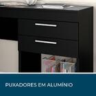 Escrivaninha Notavel Com 2 Gavetas Ideal Para Escritorio Preto
