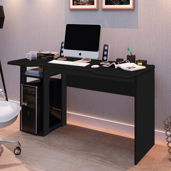 Escrivaninha Office 1 Prateleira 1 Nicho 136cm Espresso Móvei